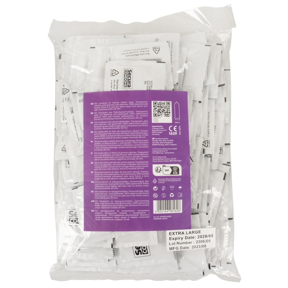 preservatifs xxl en latex extra large x100 1