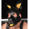 puppy set oreilles et langue en cuir jaune 1