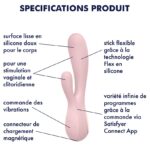 rabbit connecte mono flex mauve 10