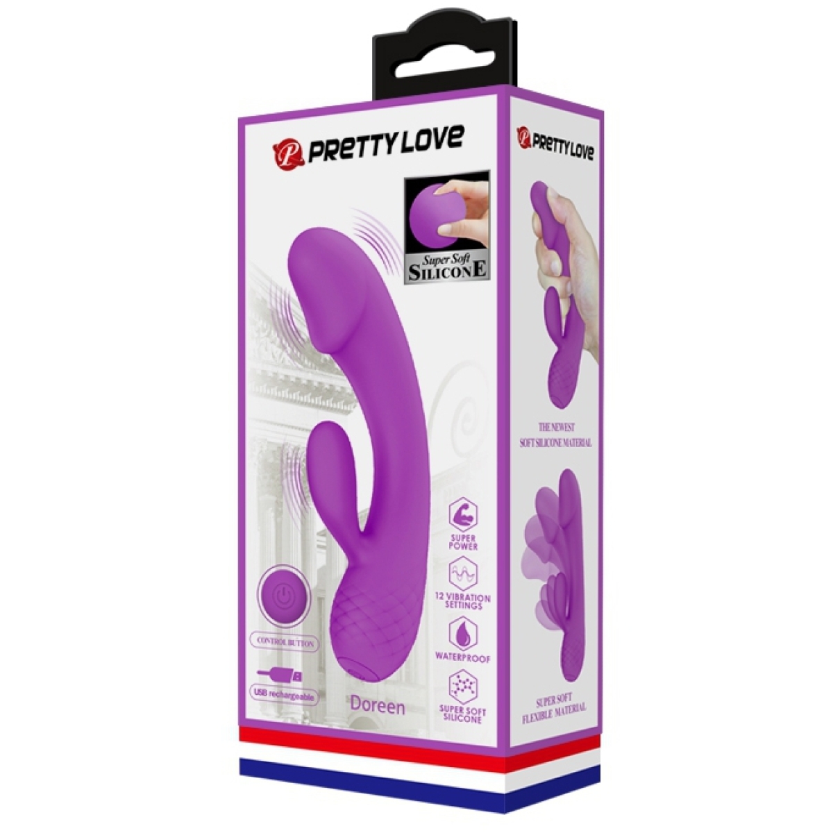 rabbit doreen pretty love 13 x 38 cm violet 1