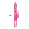 rabbit geant multi vibes 15 x 4 cm rose 2