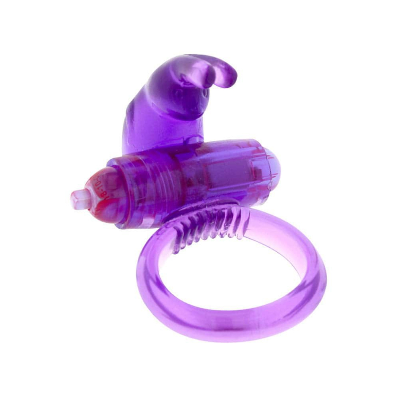 rabbit silicone vib cockring purple