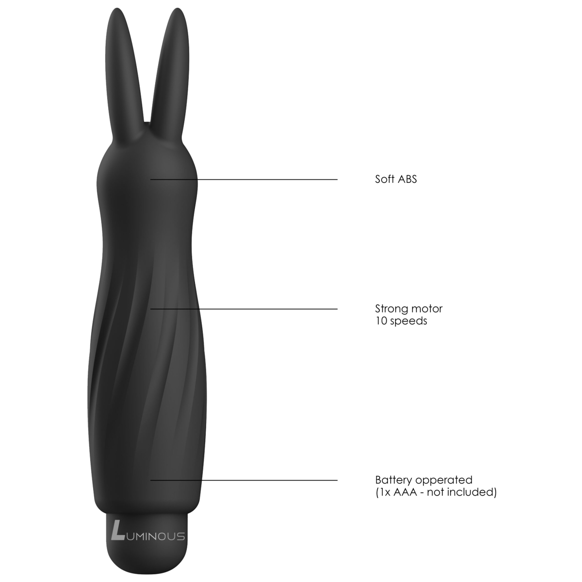 rabbit sofia 13cm noir 5 scaled