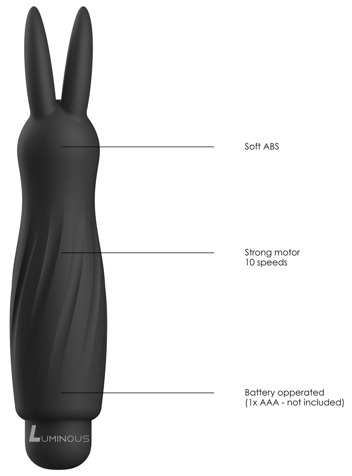 rabbit sofia 13cm noir 5 scaled