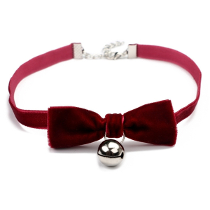 ras de cou bow gling rouge