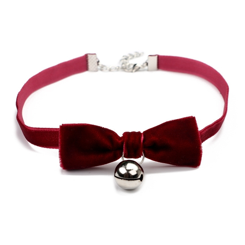 ras de cou bow gling rouge