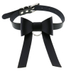 ras de cou bow night noir