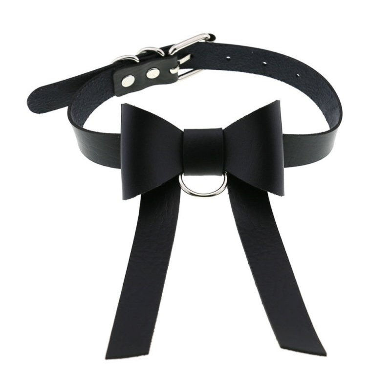 ras de cou bow night noir