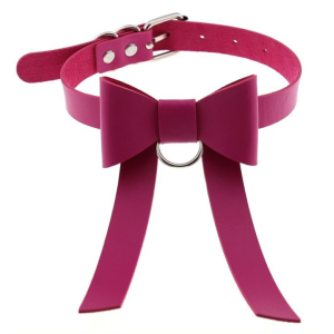ras de cou bow night rose