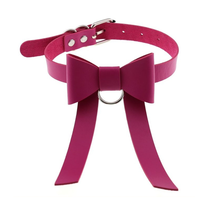 ras de cou bow night rose