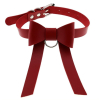 ras de cou bow night rouge
