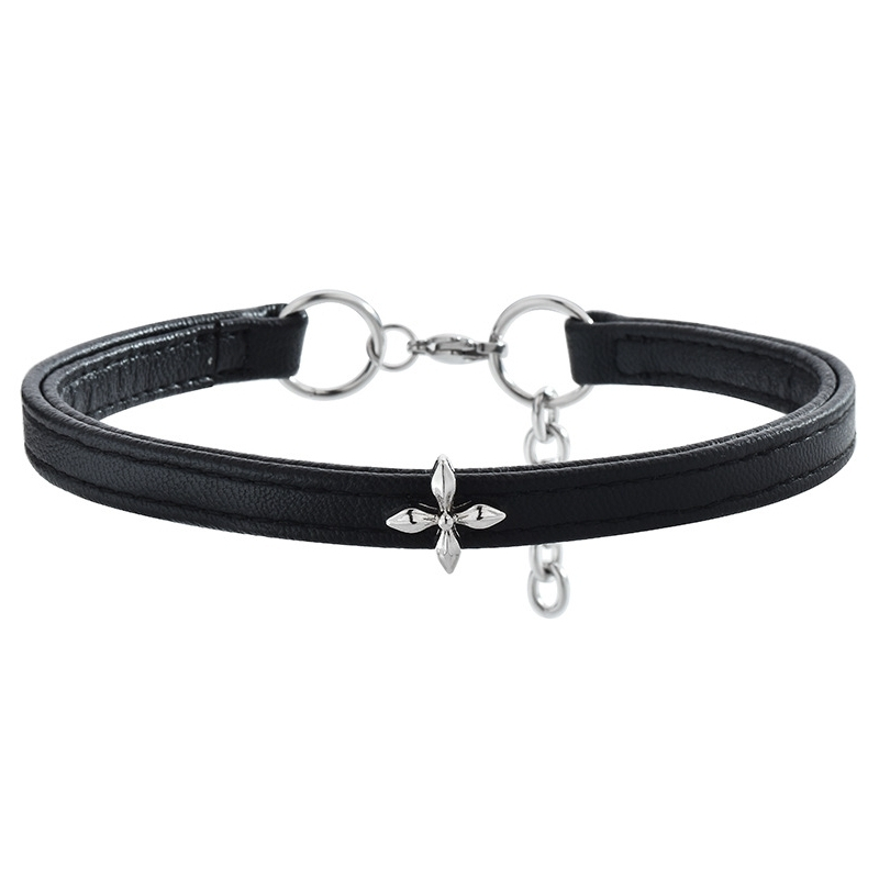ras de cou cross double noir