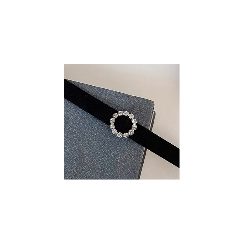 ras de cou diamond circle noir 1