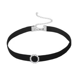 ras de cou diamond circle noir