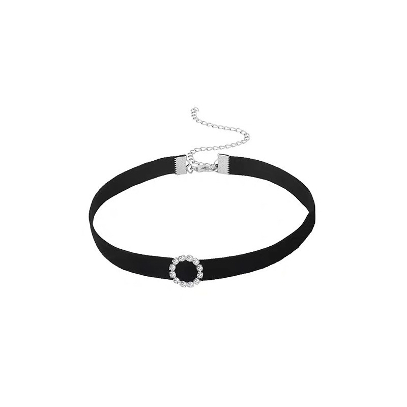 ras de cou diamond circle noir