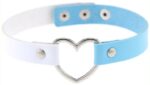 ras de cou heart duo blanc bleu 1