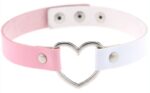 ras de cou heart duo blanc rose 1