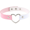 ras de cou heart duo blanc rose