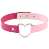 ras de cou heart duo rose fuchsia