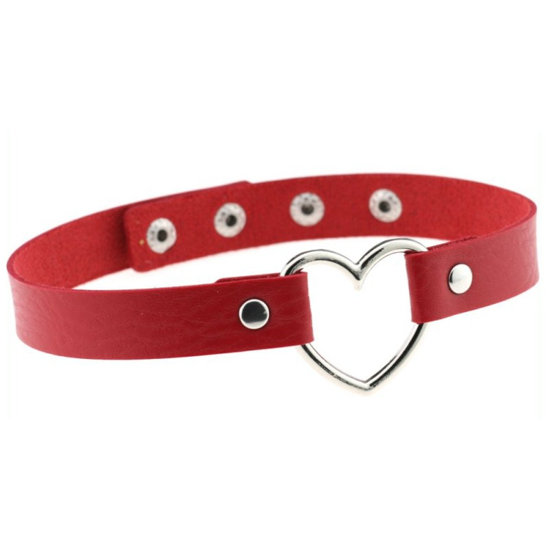 ras de cou heart lish rouge