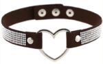 ras de cou heart strass noir 3