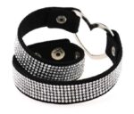 ras de cou heart strass noir 4