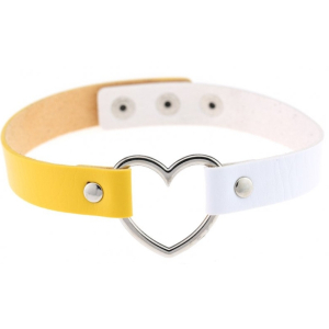 ras de cou herat duo jaune blanc