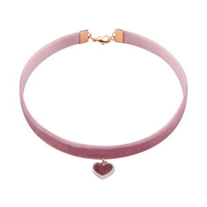 ras de cou lotus heart rose