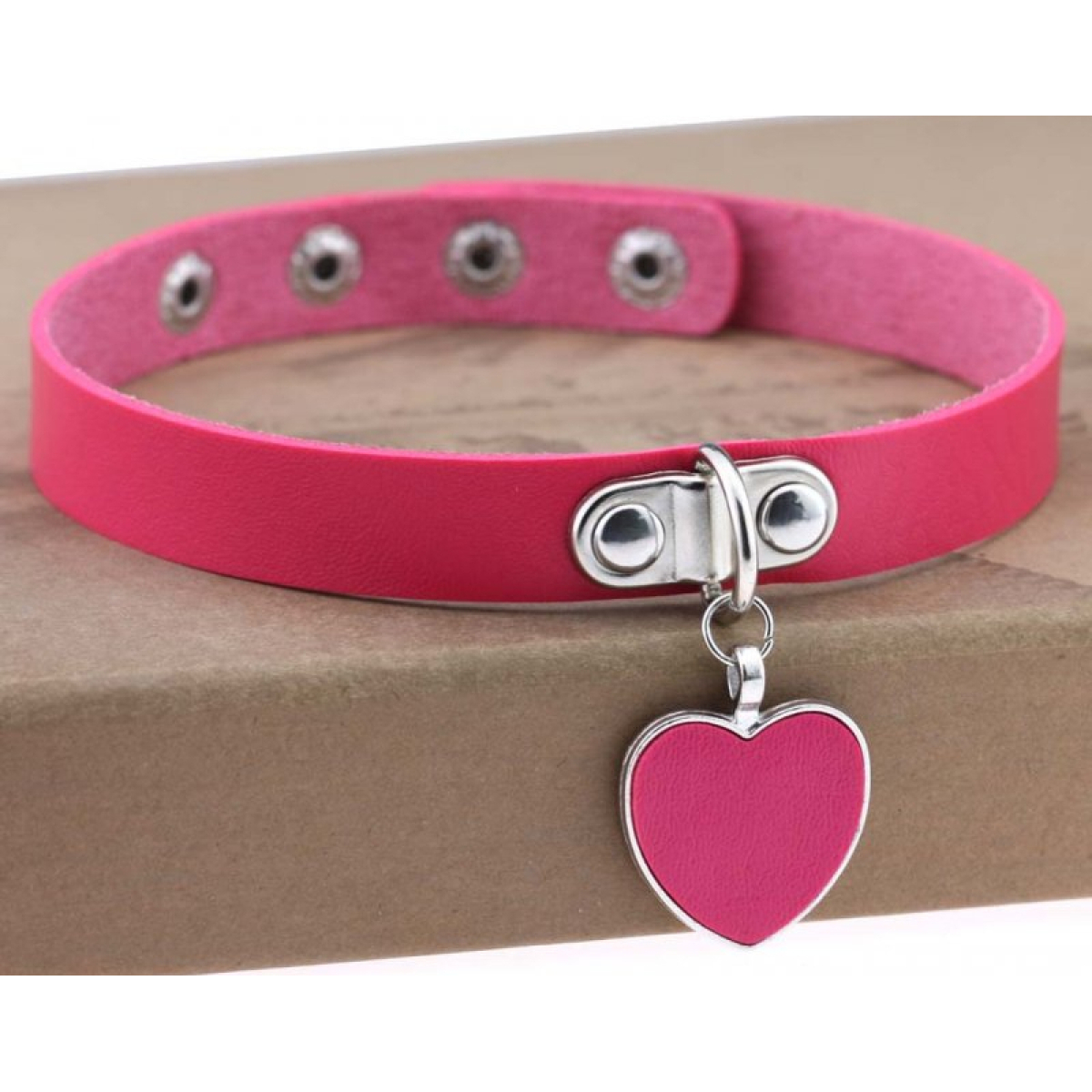 ras de cou punk heart rose