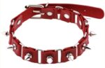 ras de cou punk piks rouge 1