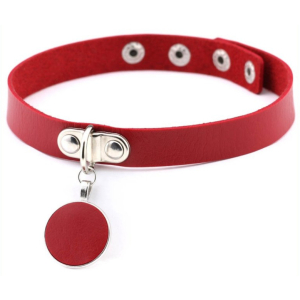 ras de cou round moon rouge