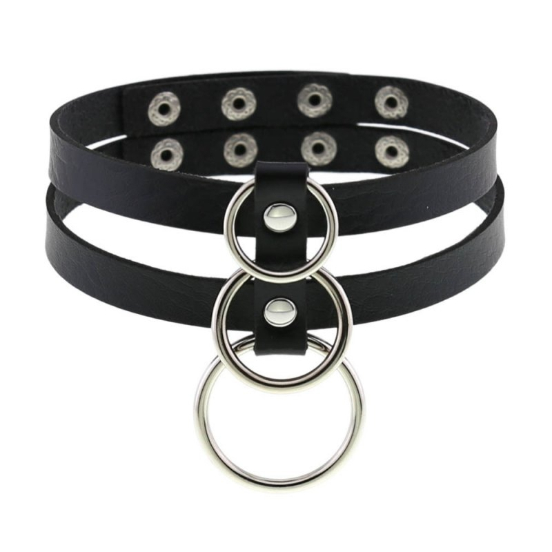 ras de cou tri rings noir