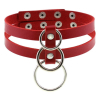 ras de cou tri rings rouge