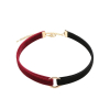 ras de cou velvet duo noir rouge