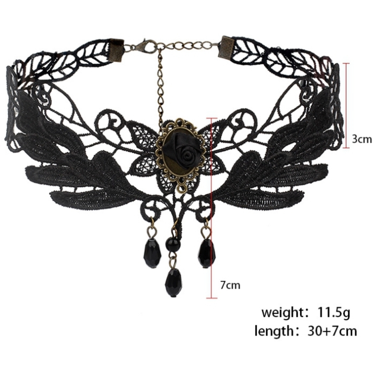 ras de cou victoria noir 7