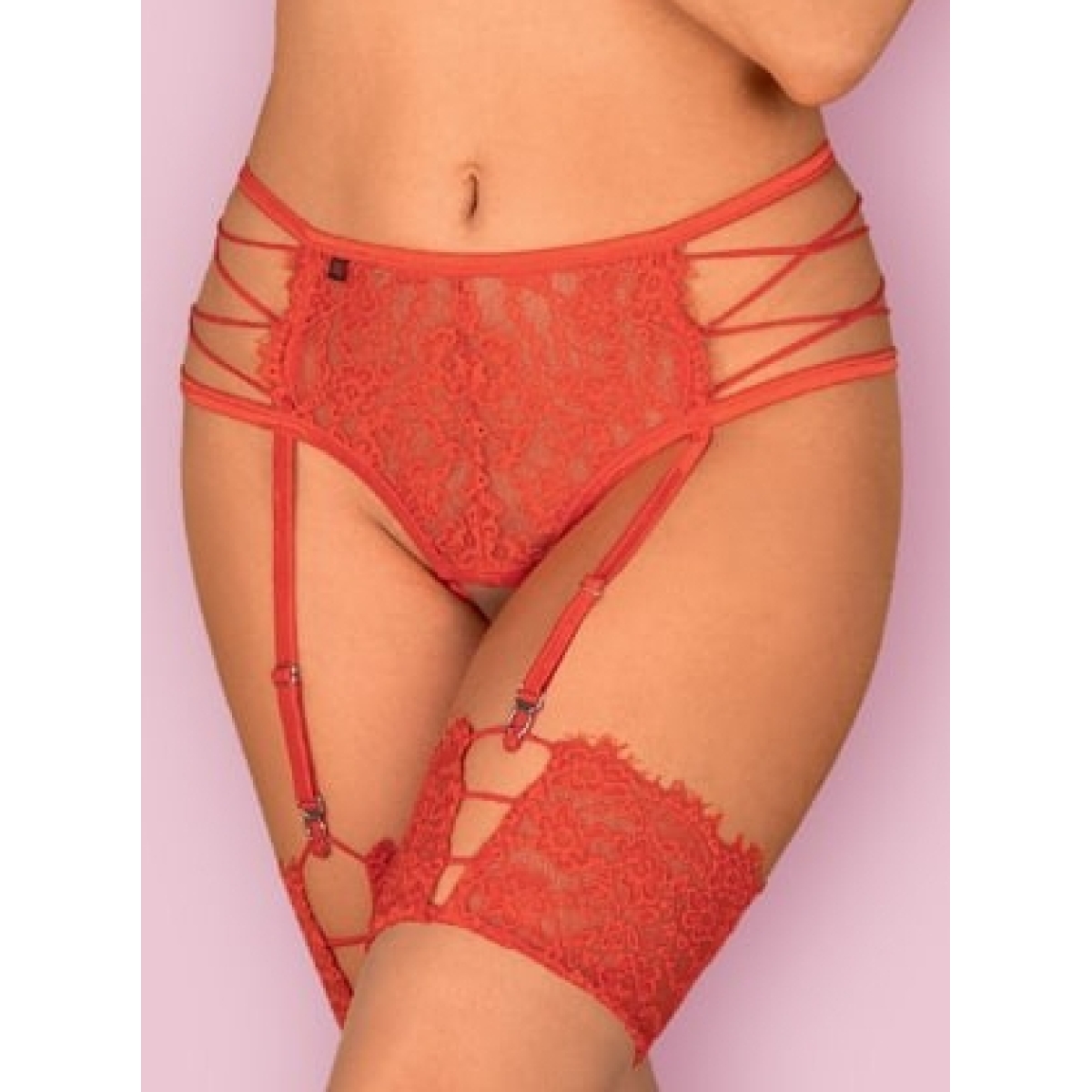 rediosa garter belt rouge
