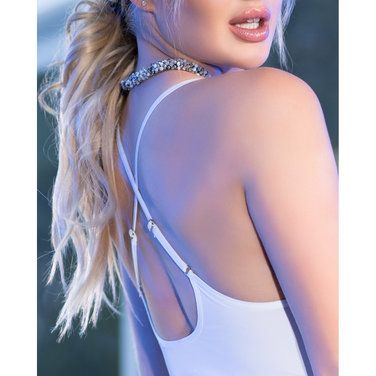 robe courte edana blanche 1