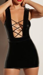 robe courte entanglement noire