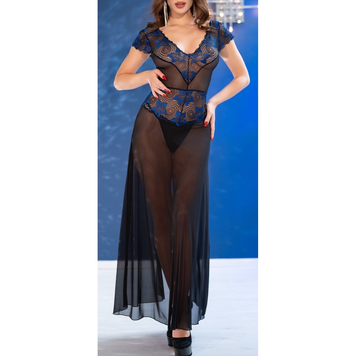 robe double cote estevia noire