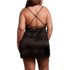 robe fendue grande taille krystal noir 2