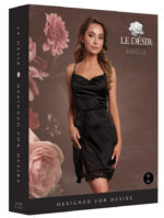 robe fendue krystal noir 1