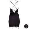 robe fendue krystal noir 5