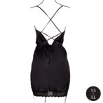 robe fendue krystal noir 5