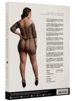 robe grande taille duo net sleeved noir 3 scaled