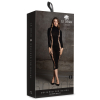 robe longue a col roule carme noir 1