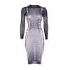 robe longue a col roule carme noir 8