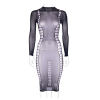 robe longue a col roule grande taille carme noir 5