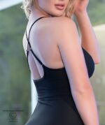 robe longue karlene noire 2