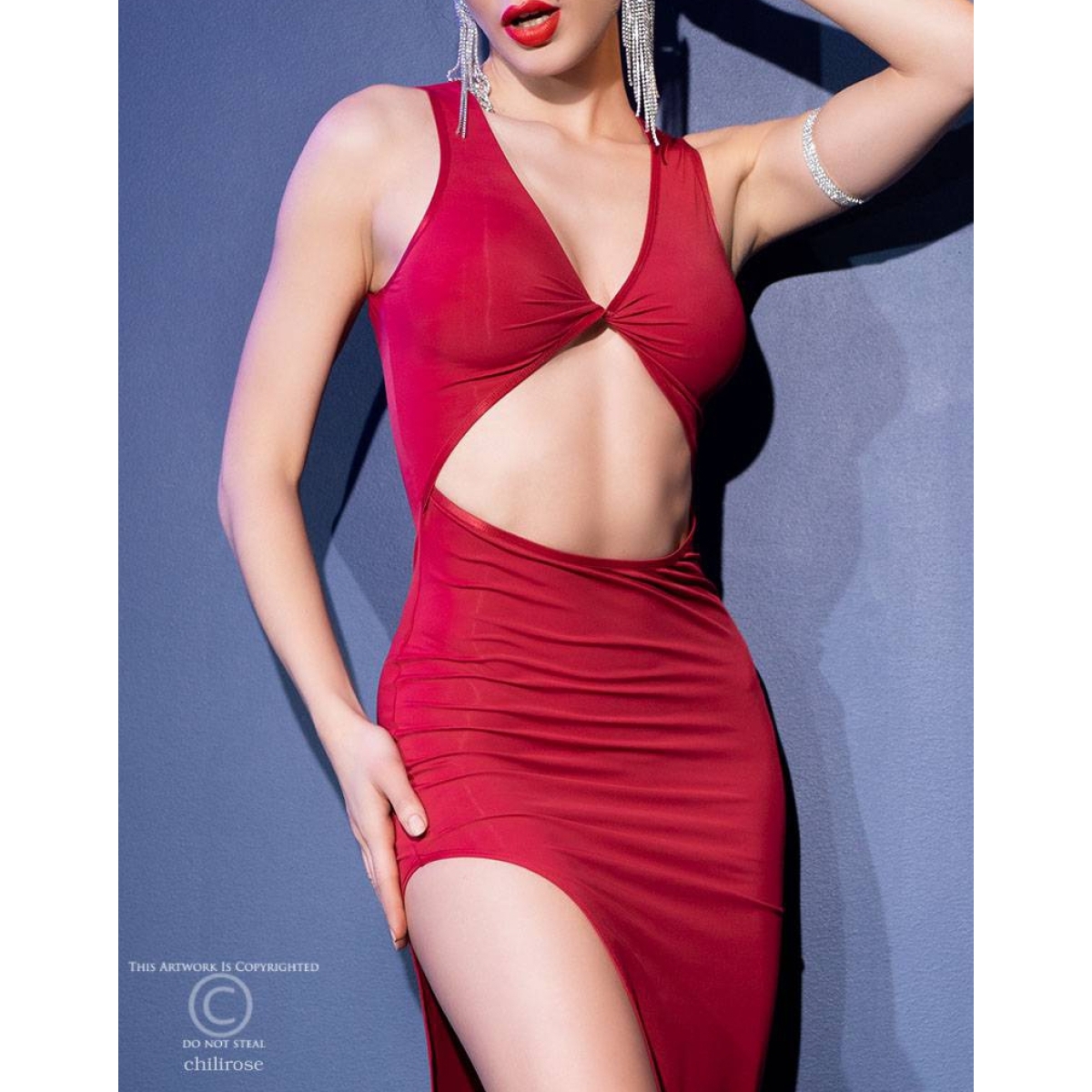 robe longue kinga rouge 4
