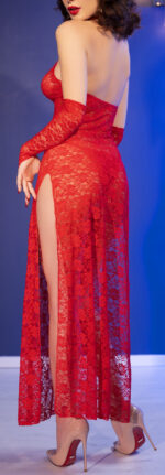 robe longue paolina rouge 1